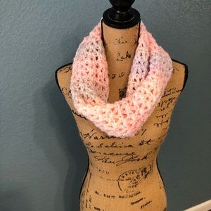 Hand crochet cowl infinity scarf
